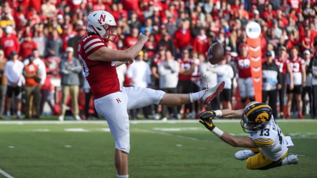 William Pryzstup punt blocked 2021 Iowa